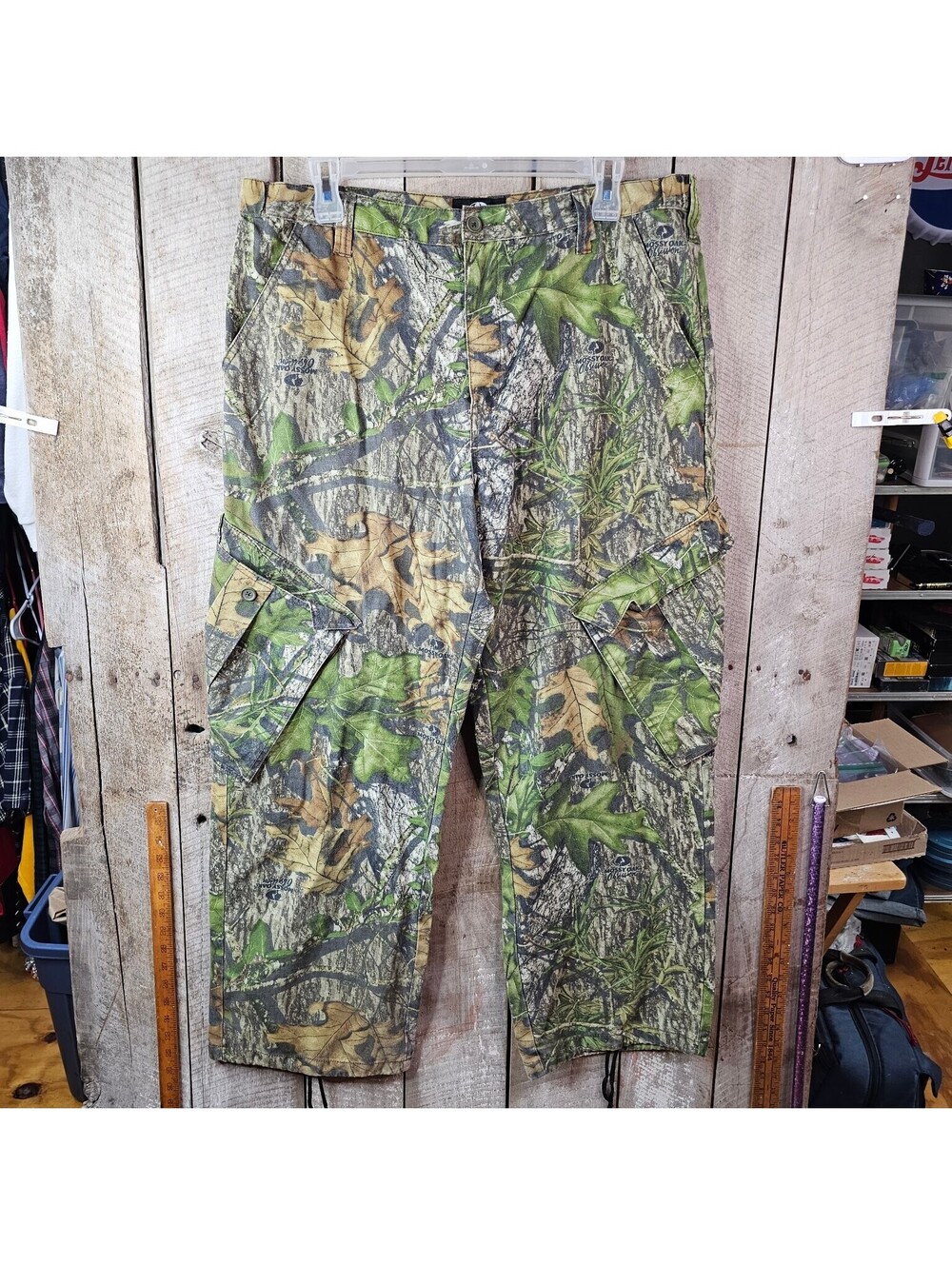 Mossy Oak Obsession Camo Cargo Pants Men's XL (40-42) Hunting Outdoor Drawstring